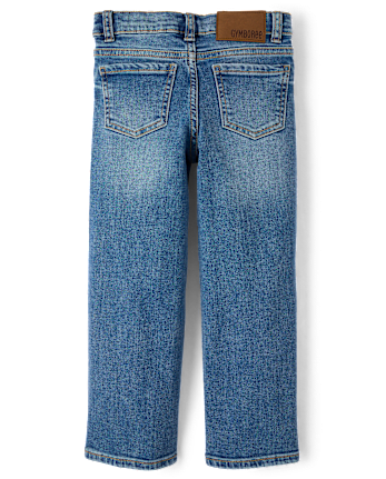 Girls Faux Pearl Wide Leg Jeans - On Pointe