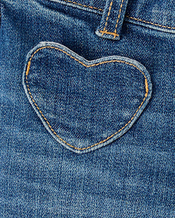 Girls Bow Wide Leg Jeans - Petit Paris