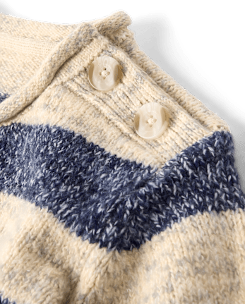 Kids Heathered Striped Sweater - First Frost
