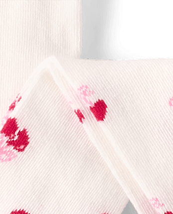 Girls Heart Cherry Cable Knit Tights 2-Pack - Mon Cheri