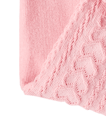 Girls Heart Cherry Cable Knit Tights 2-Pack - Mon Cheri