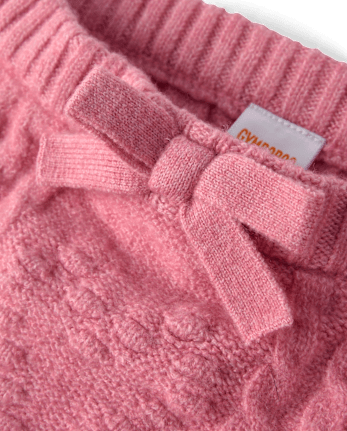 Girls Heart Cable Knit Peplum Sweater Skirt - Mon Cheri