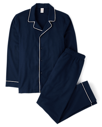 Mens Matching Family Contrast Flannel Pajamas - Gymmies