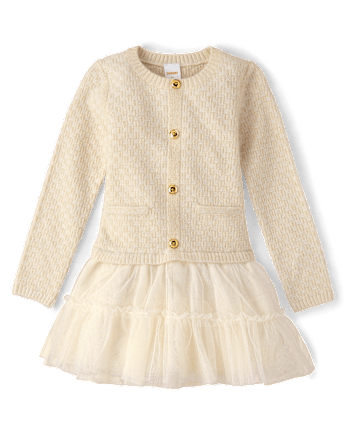 Girls Tweed Tutu Dress - Royal Christmas