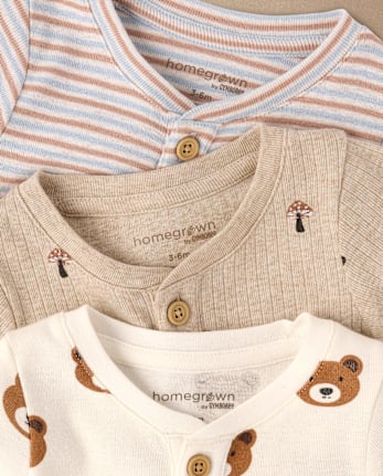 Baby Bear Henley Bodysuit 3-Pack - Homegrown by Gymboree