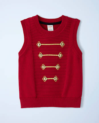 Boys Embroidered Button Sweater Vest - New York City Ballet by GYMBOREE