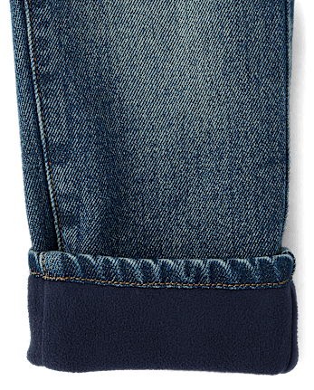 Boys Microfleece Lined Relaxed Jeans - Little Essentials