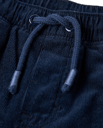 Boys Microfleece Lined Corduroy Pull On Pants - Little Essentials