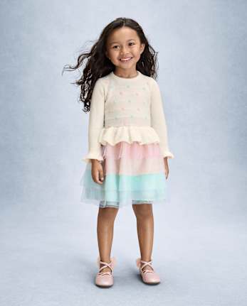 Girls Pom Pom Tiered Sweater Tutu Dress - New York City Ballet by GYMBOREE