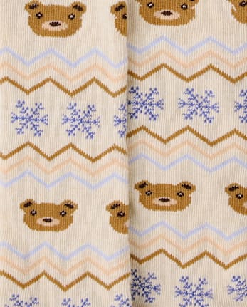 Girls Snowflake Tights 2-Pack - First Frost