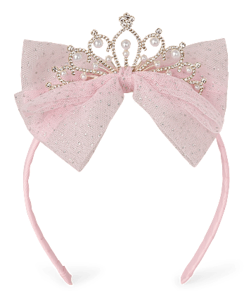 Girls Bow Tiara Headband - On Pointe