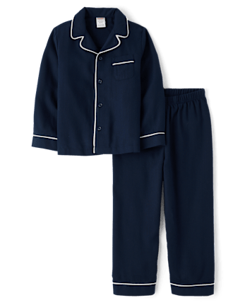 Kids Matching Family Contrast Flannel Pajamas - Gymmies