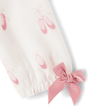 Girls Ballet Slipper Flannel Nightgown - Gymmies