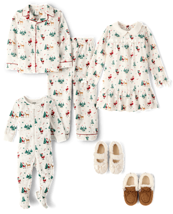 Chemise de nuit en flanelle Père Noël pour filles - Gymmies