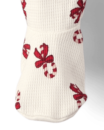 Baby Candy Cane Thermal Footed One Piece Pajamas
