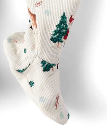 Pyjama une pièce thermique avec pieds pour bébé Père Noël