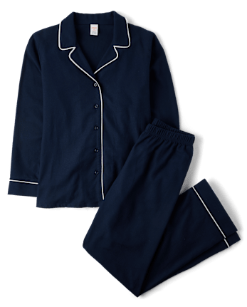 Womens Matching Family Contrast Flannel Pajamas - Gymmies