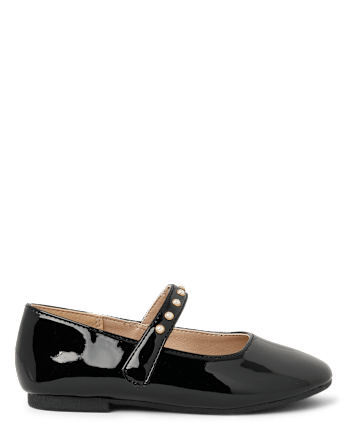 Girls Faux Pearl Ballet Flats - Petit Paris