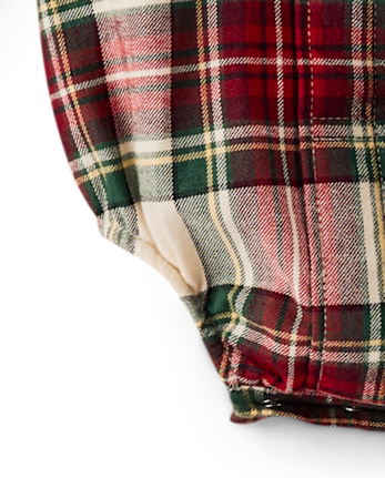 Baby Boys Plaid 2-Piece Outfit Set - Royal Christmas