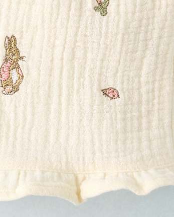 Baby Girls Peter Rabbit Flutter Gauze 2-Piece Outfit Set
