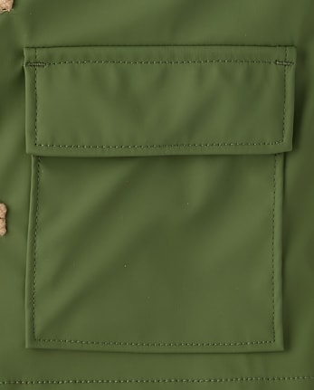 Boys Hooded Rain Jacket - Driftwood Bay