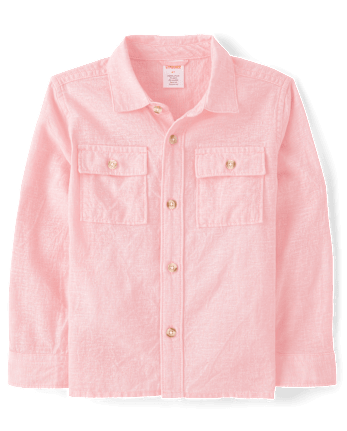 Boys Linen-Blend Button Up Shirt - Linen Edit