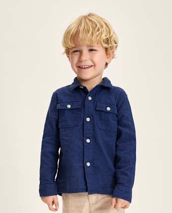 Chemise boutonnée en lin mélangé pour garçon - Édition Lin