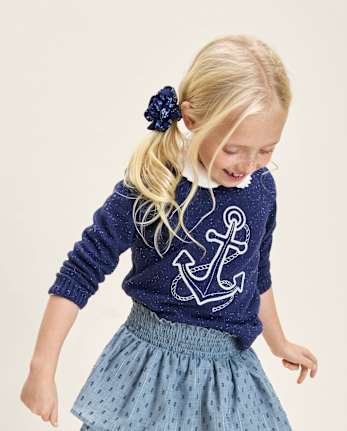 Girls Floral Eyelet 3-Piece Hair Set - Driftwood Bay