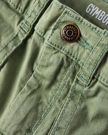 Boys Garment Dyed Cargo Pants - Coastal Edit