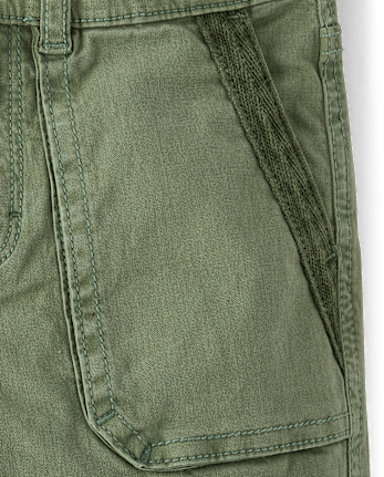 Boys Garment Dyed Cargo Pants - Coastal Edit