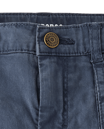 Boys Garment Dyed Cargo Pants - Driftwood Bay