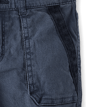 Boys Garment Dyed Cargo Pants - Driftwood Bay