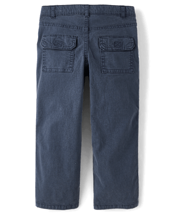 Boys Garment Dyed Cargo Pants - Driftwood Bay