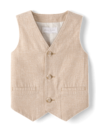 Gilet en lin mélangé pour garçon - Occasions spéciales