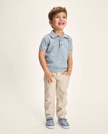 Pantalon habillé en lin mélangé pour garçon - Occasions spéciales