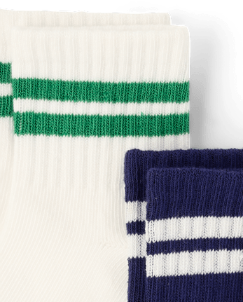 Chaussettes de tennis rayées pour garçon, lot de 3 - Club House