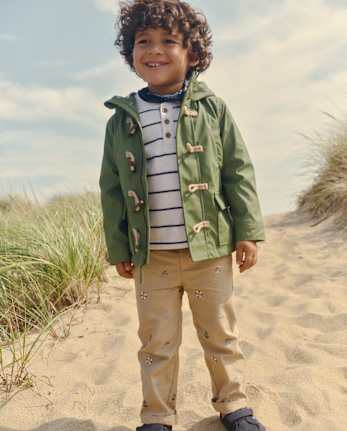 Boys Embroidered Coastal Chino Pants - Driftwood Bay