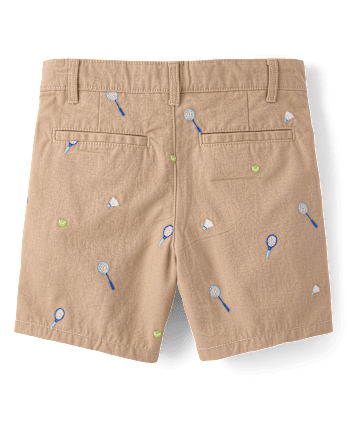 Boys Embroidered Sports Chino Shorts - Club House