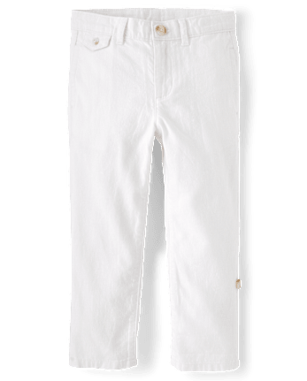 Pantalon chino à revers en lin mélangé pour garçon - Collection Lin