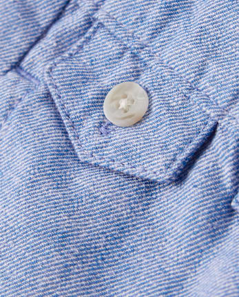 Pantalon chino à revers en lin mélangé pour garçon - Collection Lin