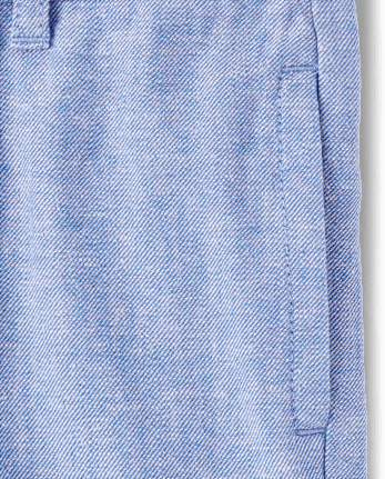 Pantalon chino à revers en lin mélangé pour garçon - Collection Lin