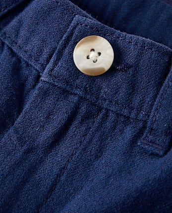 Shorts chino en lin mélangé pour garçons - Collection Lin