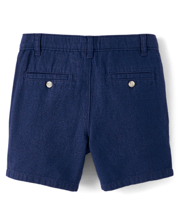 Shorts chino en lin mélangé pour garçons - Collection Lin