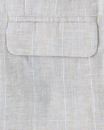 Boys Striped Linen-Blend Blazer - Special Occasions