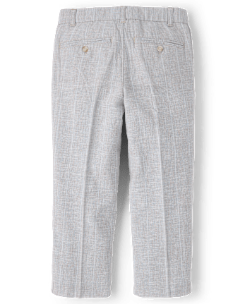 Pantalon habillé rayé en lin mélangé pour garçon - Occasions spéciales