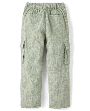Boys Linen Blend Cargo Pants - Linen Edit