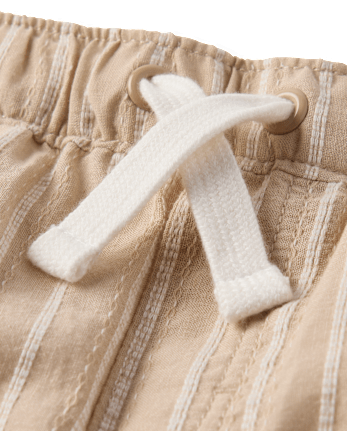 Short rayé en lin mélangé pour garçon - Collection Lin