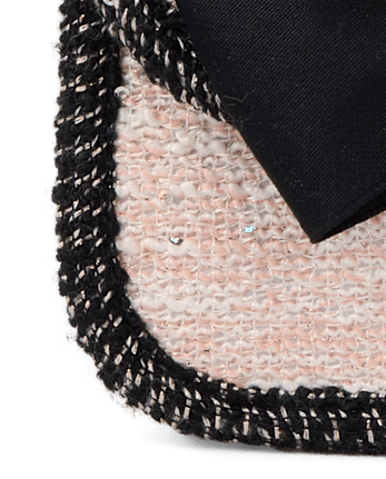 Girls Bow Tweed Bag - Petit Paris