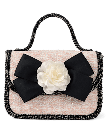 Sac en tweed à nœud papillon pour fille - Petit Paris