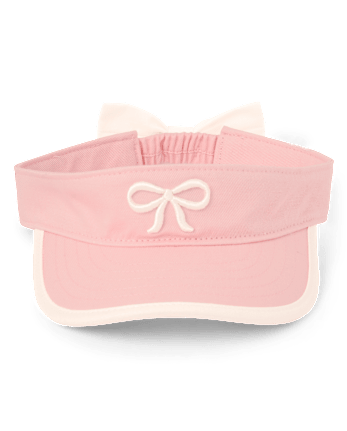 Girls Embroidered Bow Visor Hat - Club House